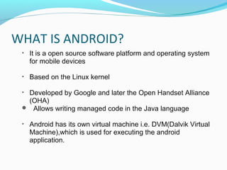 Android based os | PPT