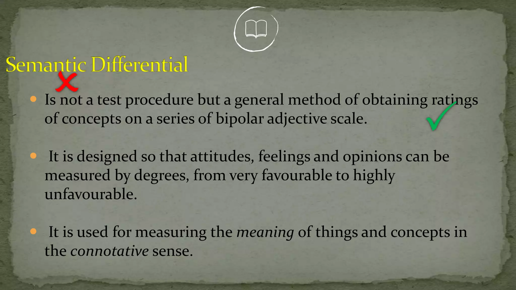 Assessment Tool: Semantic Differential Scales | PPTX