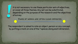Assessment Tool: Semantic Differential Scales | PPT