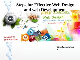 Steps for Effective Web Design
and web Development
Www.futureworkz.c
a
 