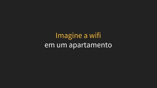 Imagine a wifi
em um apartamento
 