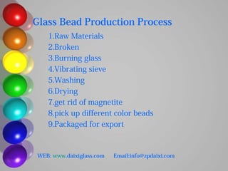 Zouping daixi color glass beads | PPT