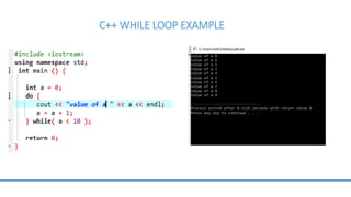 types of loops and what is loop | PPTX