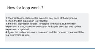 types of loops and what is loop | PPTX
