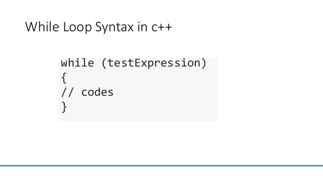 types of loops and what is loop