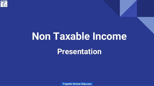 exempt income non taxable income
