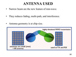 MILLIMETER WAVE FOR 5G CELLULAR | PPTX