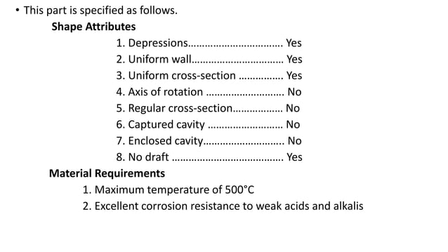 PRIMARY PROCESS/MATERIAL SELECTION | PPT
