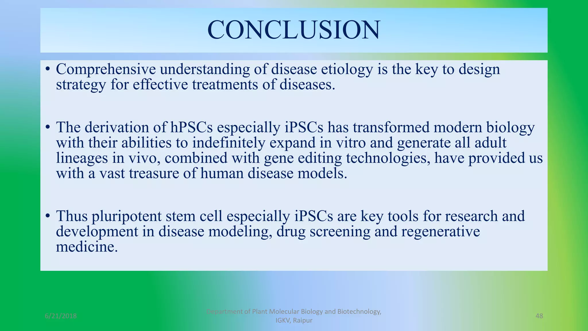 Pluripotent Stem Cells In Disease Modelling And Drug Discovery – SIVZJI