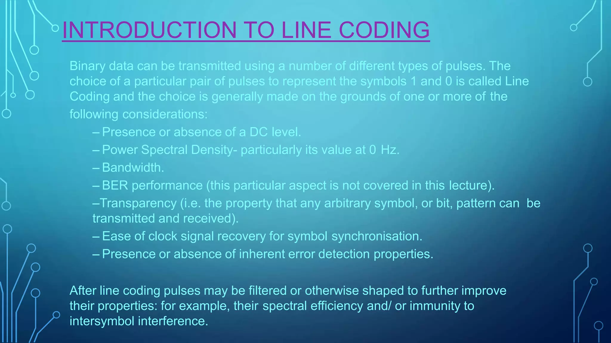 Line coding | PPT