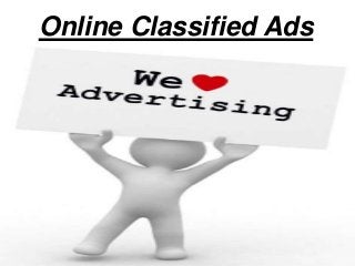 Online Classified Ads
 