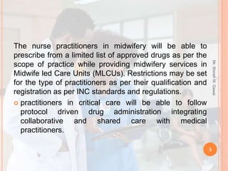 The Prescriptive the role of nurses and nurse Practitioners | PPTX