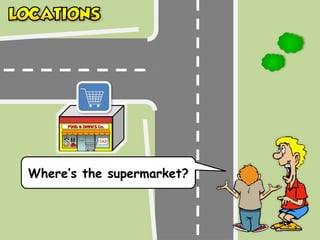 Where’s the supermarket?
 