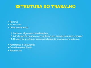 O papel do professor frente à inclusão de crianças com autismo