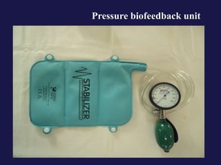 Pressure biofeedback unit
 