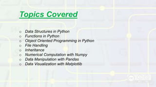 Summer Training Project On Python Programming | PPTX