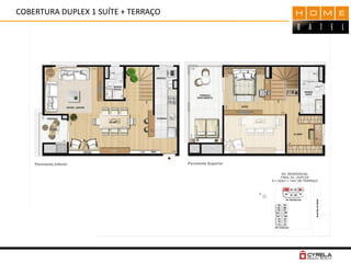COBERTURA DUPLEX 1 SUÍTE + TERRAÇO
 