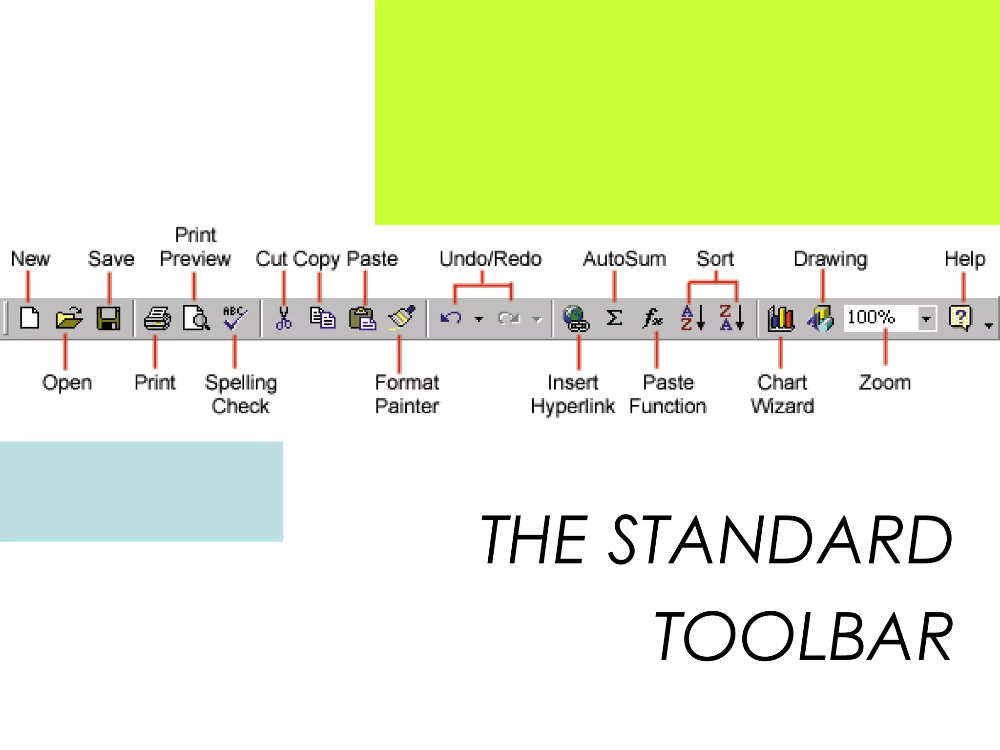 THE STANDARD
TOOLBAR