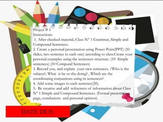 Simple and Compound Sentences | PPTX