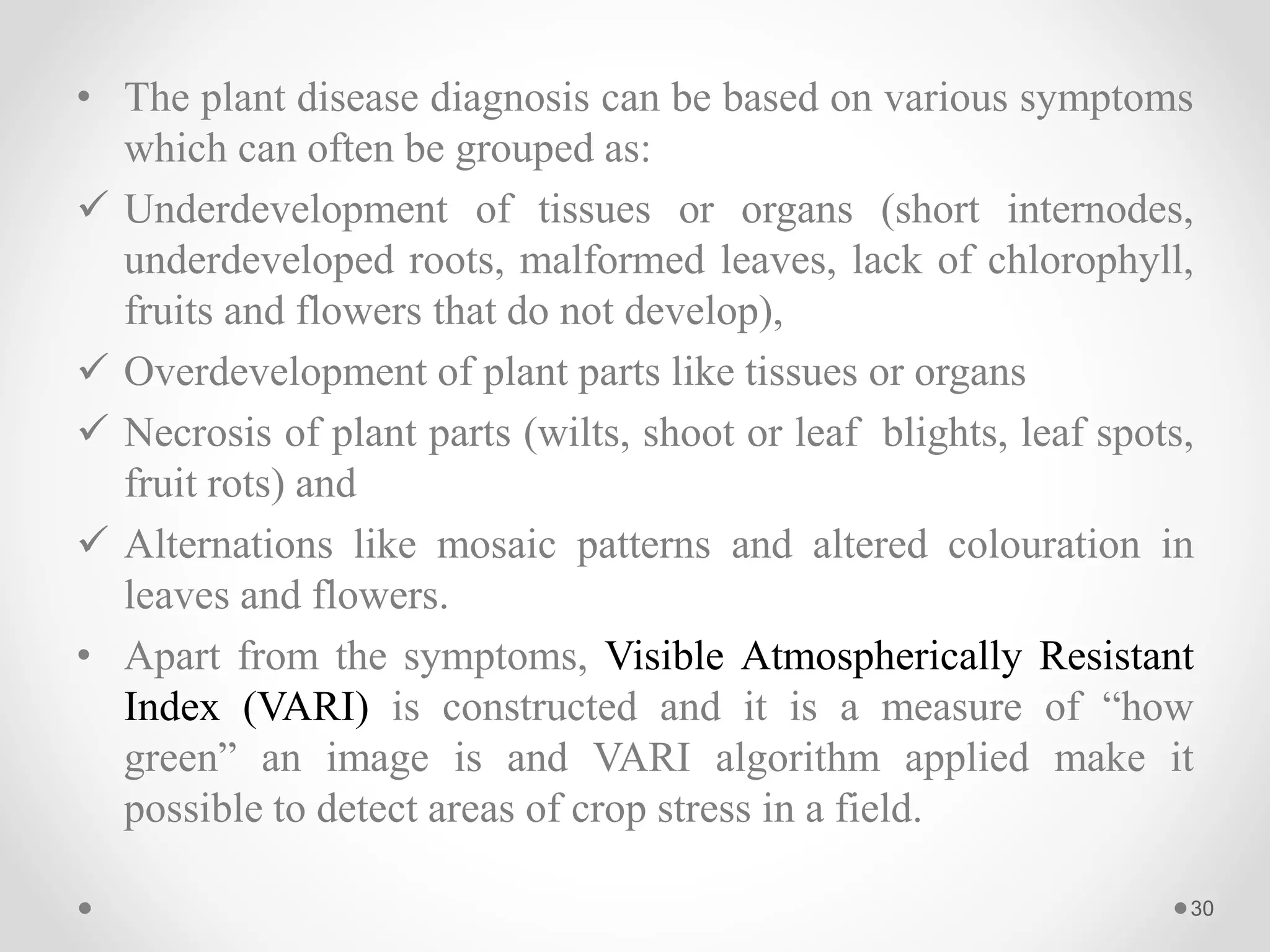 Optical Sensors in Plant Disease Detection | PPTX