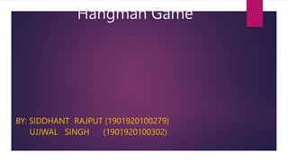 Module 1 - Hangman