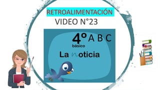 RETROALIMENTACIÓN
VIDEO N°23
A B C
 
