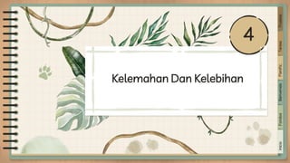 Kelemahan Dan Kelebihan
4
Inicio
Fondos
Bienvenida
Planific.
Tareas
Pruebas
 