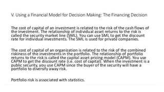 Use of MS Excel in Financial Decision Making | PPTX