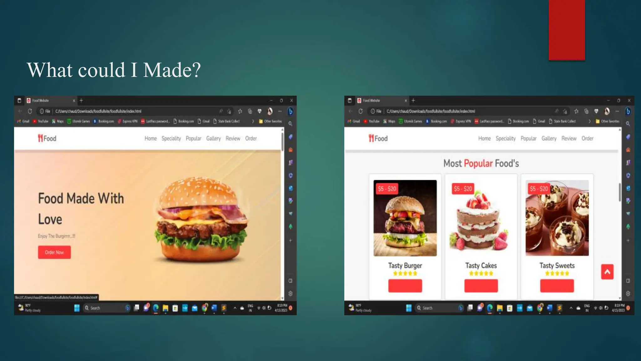 What could I Made?
.
 