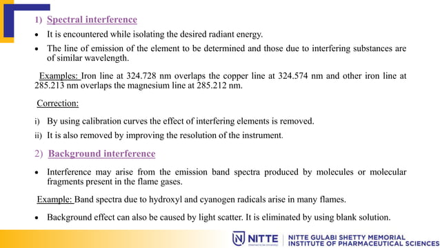 INTERFERENCES IN ATOMIC ABSORPTION SPECTROSCOPY (AAS) AND ATOMIC ...