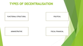 Decentralisation and local government in India | PDF