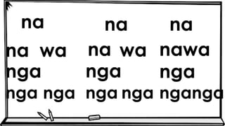 na na na
na na nawa
nga nga nga
nga nga nganga
wa wa
nga nga
 