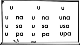 u u u
u una
usa
upa
na u na
u sa u sa
u pa u pa
 