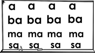 a a a a
ba ba ba ba
ma ma ma ma
sa
sa sa sa
 
