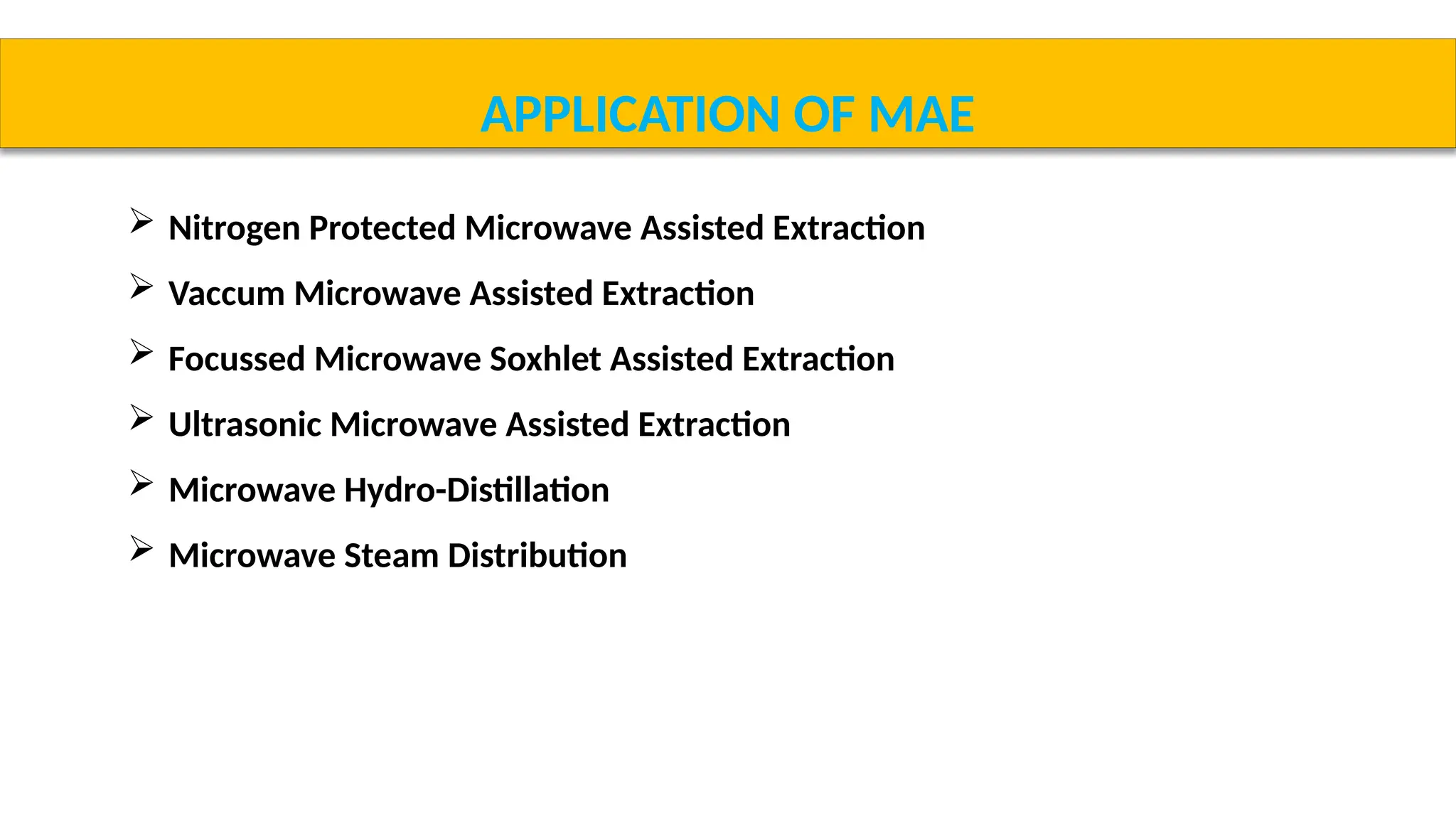 PPT PPT on extraction methods , new technique and its application | PPTX