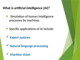 Artificial intelligence powerpoint presentation | PPTX
