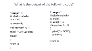 C Programming Control Structures(if,if-else) | PPTX