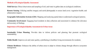 Power point on ecological quality assessment | PPTX