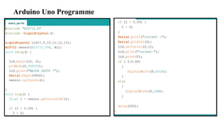 Arduino Uno Programme
 