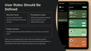 Top 10 Proven Tips for Designing a User-Friendly Admin Panel for Web ...