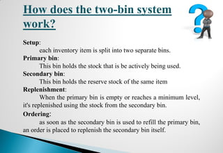 Implementation of two bin system in ppt presentation | PDF