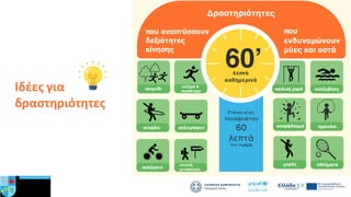 Ιδέες για
δραστηριότητες
 