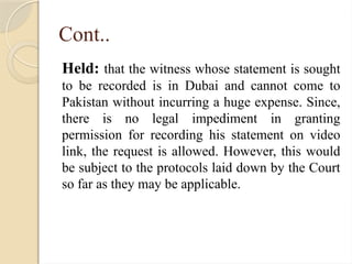 Statement Recording E-Courts and Audio/Video Conferencing for Evidence Recording and Court ...