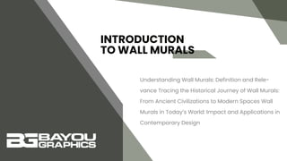 Mural Introduction Box INTRODUCTION TO WALL MURALS | PDF