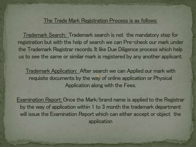 Trademark process | USPTO