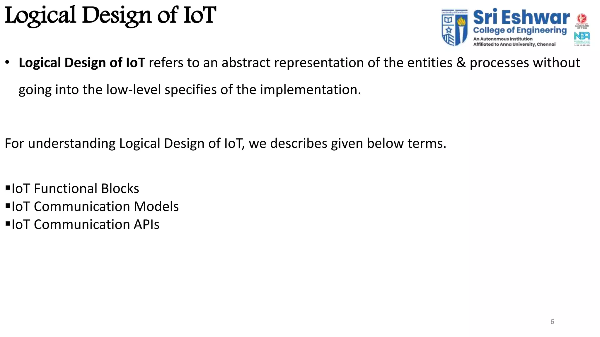 Ppt 3 - IOT logic design | PPTX | Internet of Things | Internet