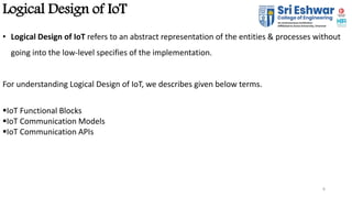 Ppt 3 - IOT logic design | PPTX | Internet of Things | Internet