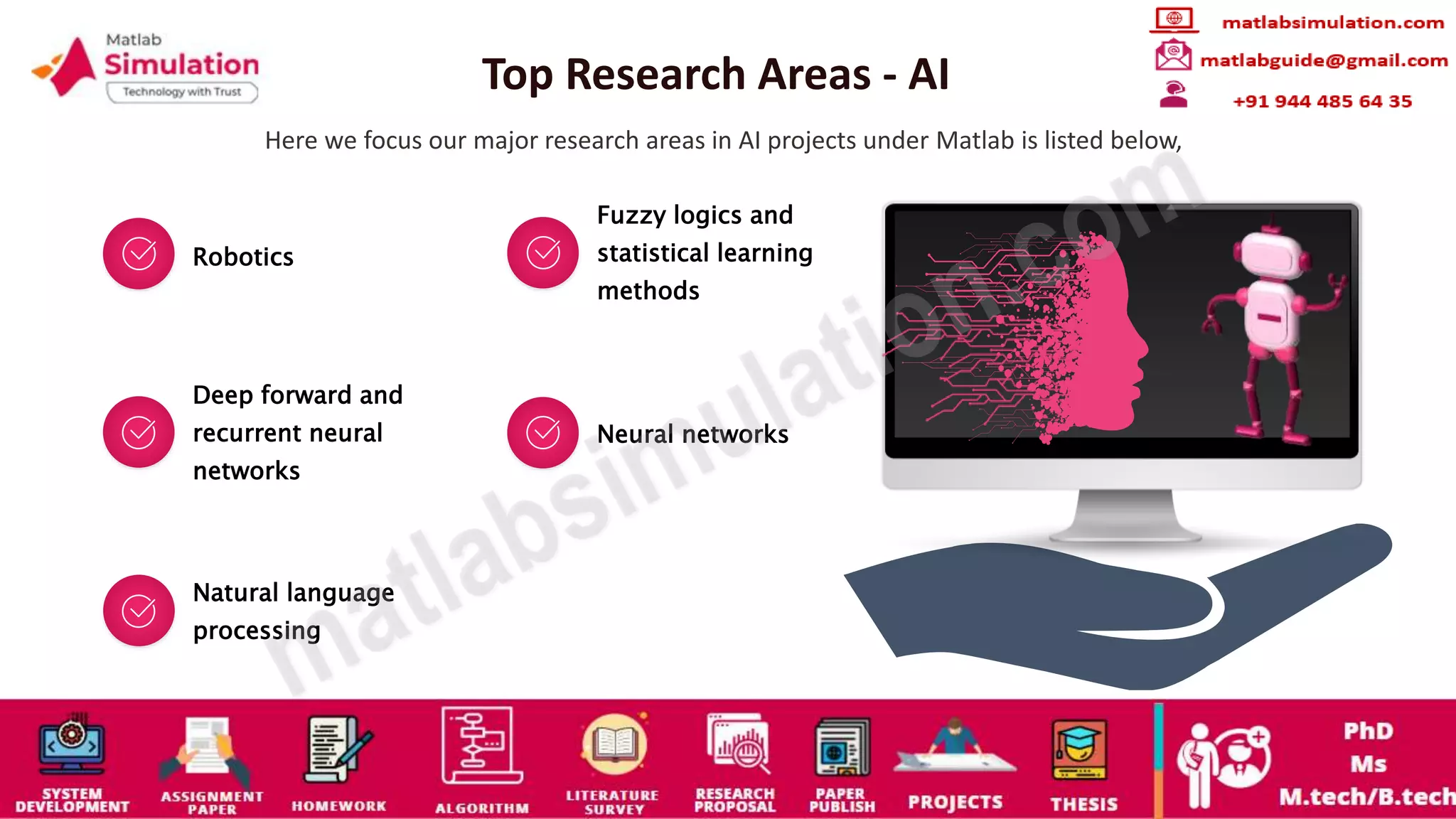 Projects on MATLAB Research Assistance | PPT
