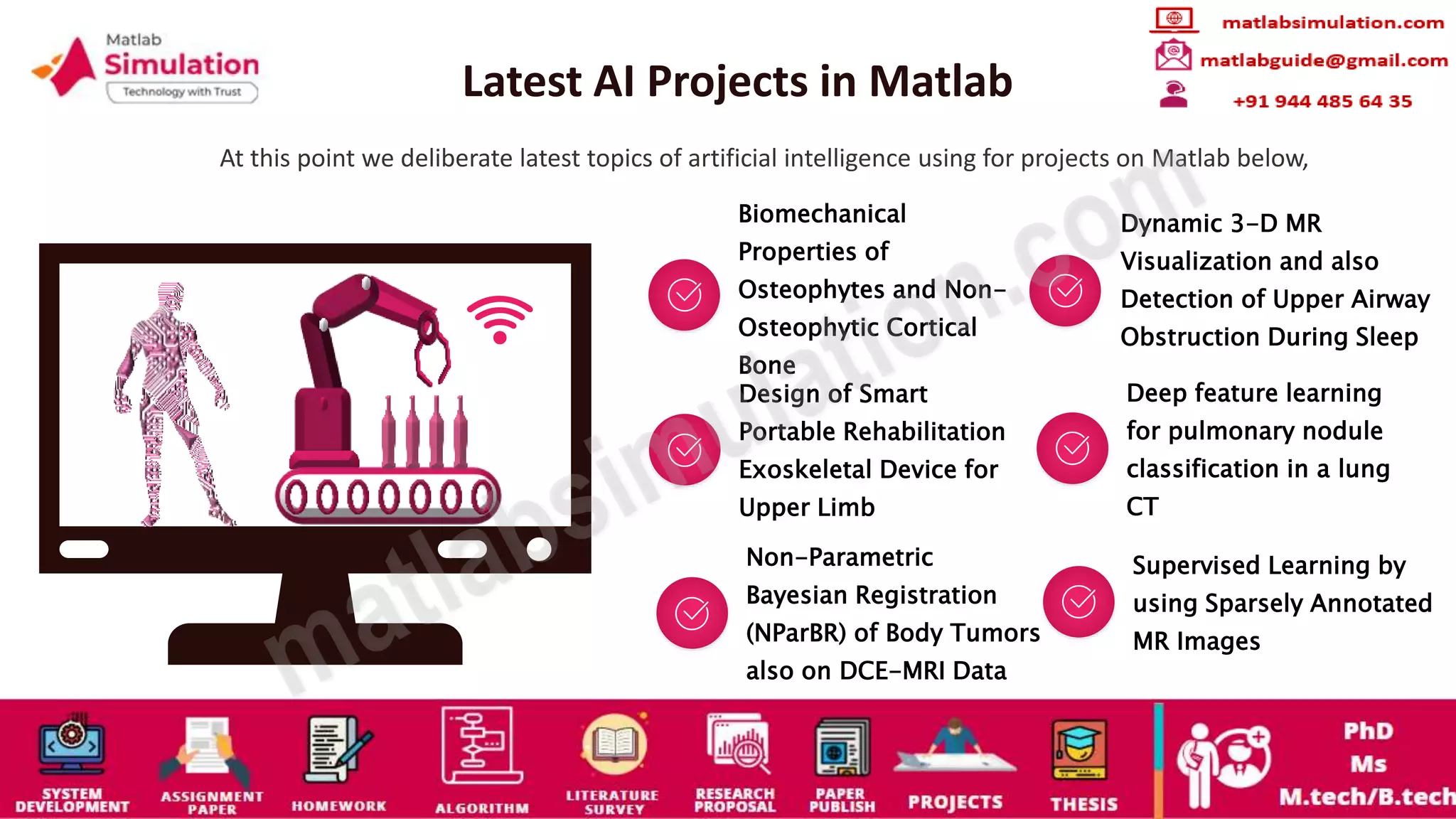 Projects on MATLAB Research Assistance | PPT
