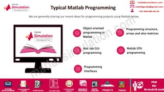 Projects Using MATLAB Programming Help | PPT
